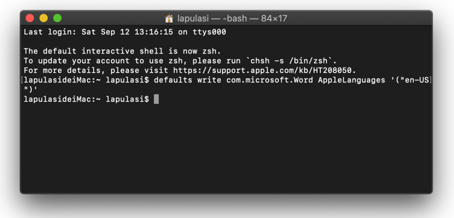Mac Word 修改为英文 Mac Word 修改为英文