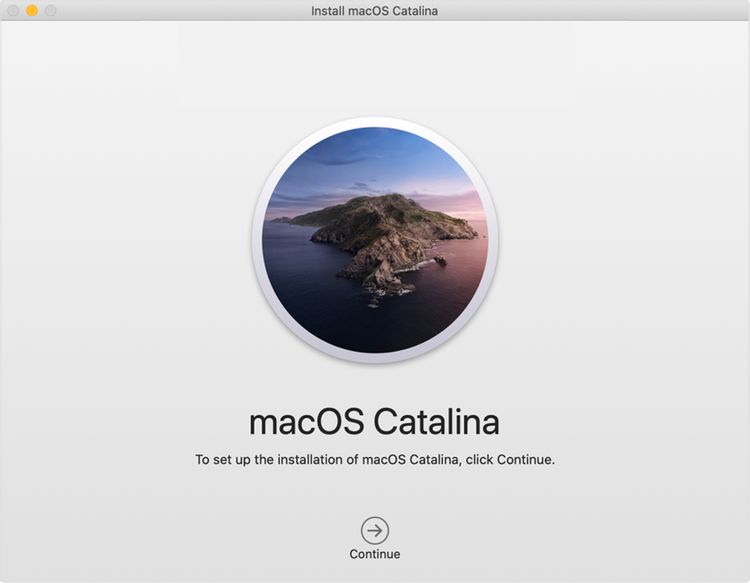 macOS Catalina安装窗口 macOS Catalina安装窗口