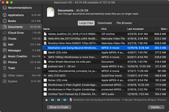 Mac删除大文件 Mac删除大文件