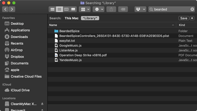 在库中搜索文件 在库中搜索文件