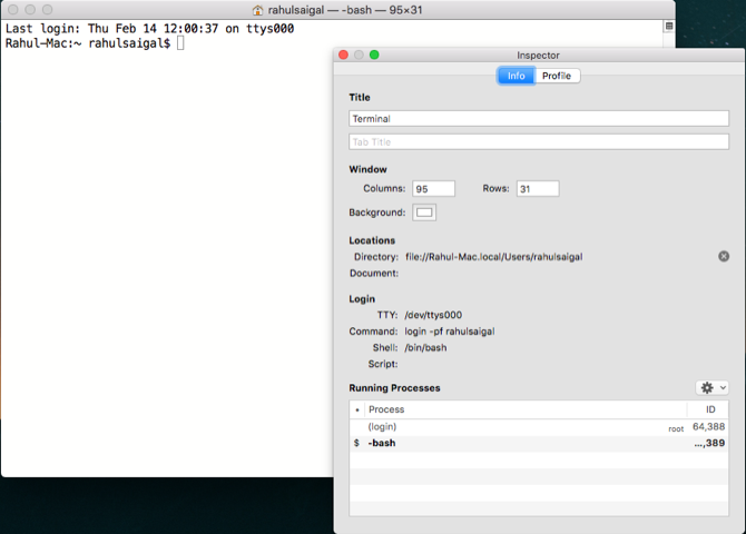 修改Mac终端窗口 修改Mac终端窗口