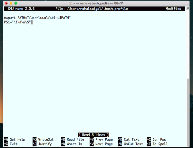 在bash配置文件中添加字符序列 在bash配置文件中添加字符序列