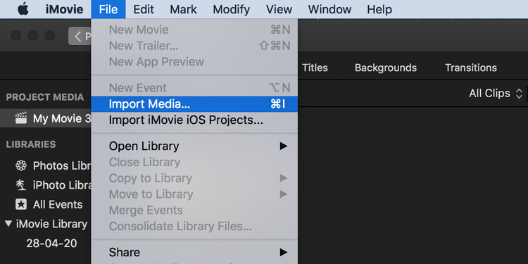 将文件导入imovie 将文件导入imovie