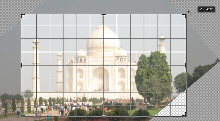 在Photoshop中裁剪照片 在Photoshop中裁剪照片