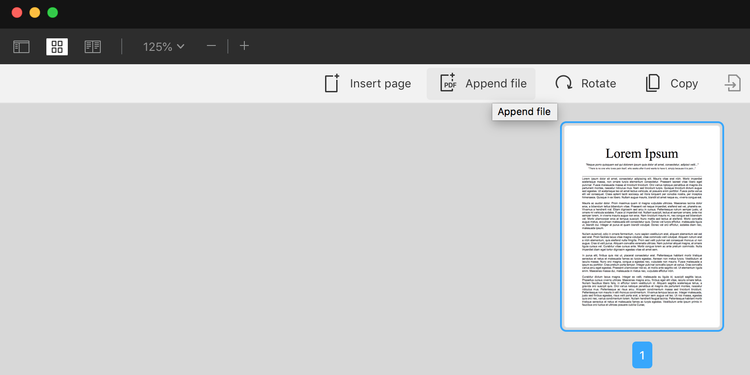 在Mac上使用PDF Expert合并两个PDF 在Mac上使用PDF Expert合并两个PDF