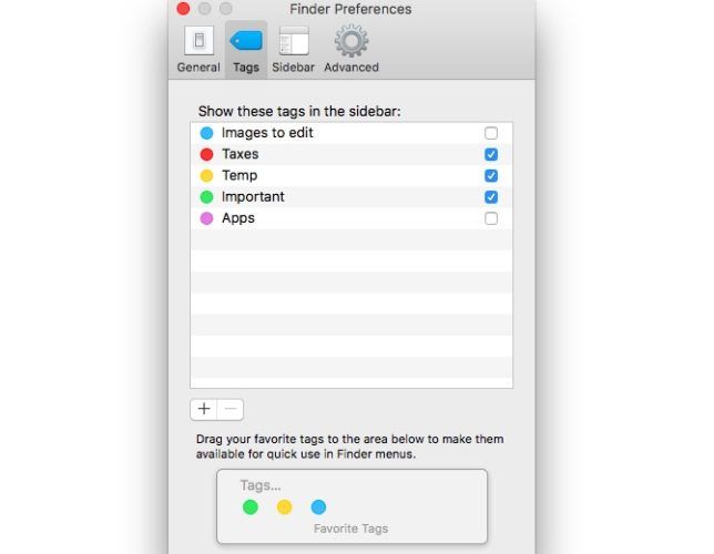 查找器首选项标记 查找器首选项标记