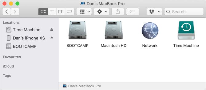 Finder窗口在边栏中显示外部存储 Finder窗口在边栏中显示外部存储