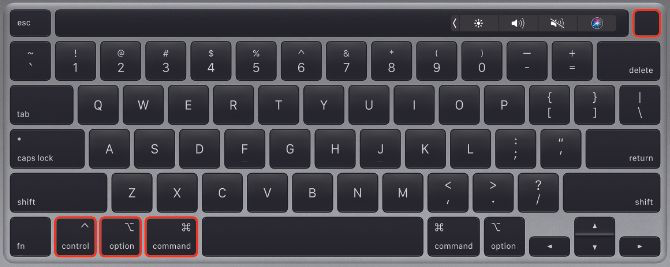 具有关机快捷键的MacBook键盘 具有关机快捷键的MacBook键盘