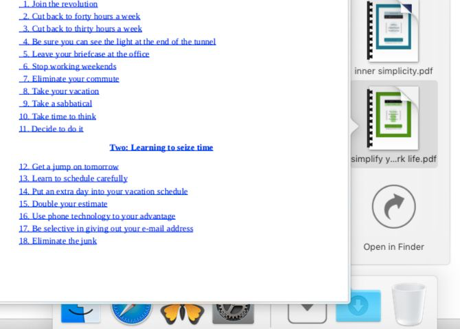 从Mac上的Dock文件夹快速查看预览 从Mac上的Dock文件夹快速查看预览