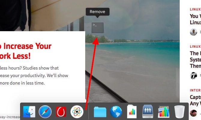 删除停靠图标 删除停靠图标