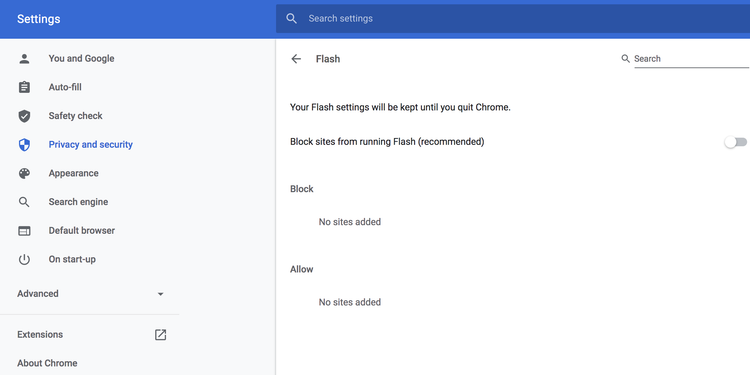 在Chrome中启用Flash Player 在Chrome中启用Flash Player