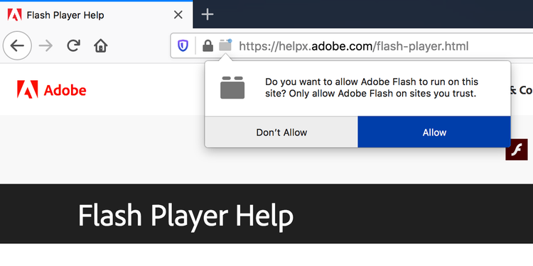 在Firefox中启用Flash Player 4 在Firefox中启用Flash Player 4