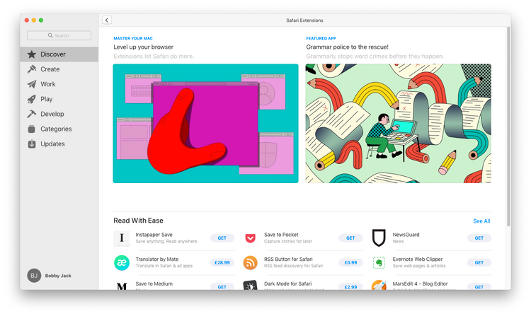 App Store中的Safari扩展 App Store中的Safari扩展