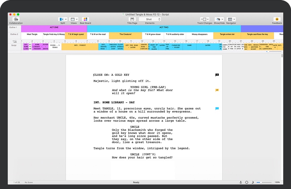 Final Draft for Mac 剧本编写软件