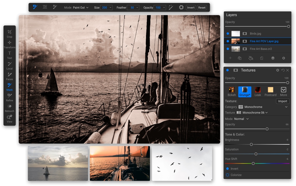 ON1 Photo RAW Ui ON1 Photo RAW Ui