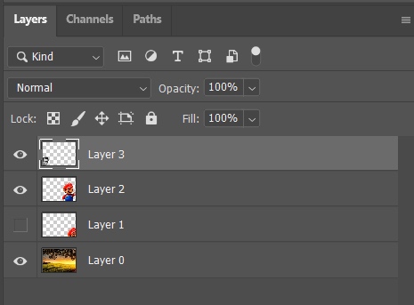 Photoshop的图层面板 Photoshop的图层面板