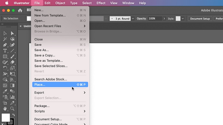 在 Adobe Illustrator 中放置图像 在 Adobe Illustrator 中放置图像
