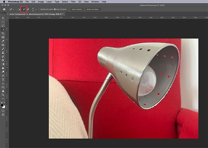 使用快速选择工具添加到您的选择 使用快速选择工具添加到您的选择