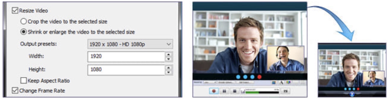 录制视频前调整大小 录制视频前调整大小