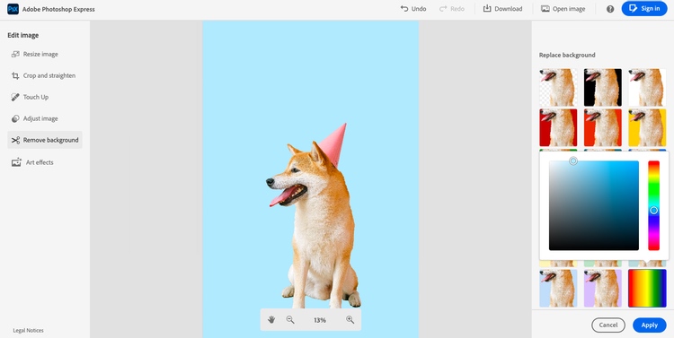 Adobe PS Express 背景去除 Adobe PS Express 背景去除