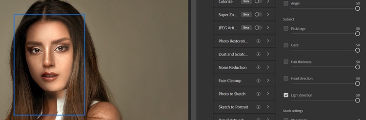 +50 处的灯光方向 +50 处的灯光方向