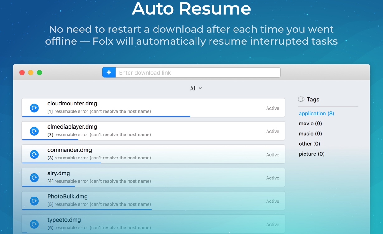 Foxl Pro for Mac v5.20 非常好用的下载和中文BT客户端中文破解版