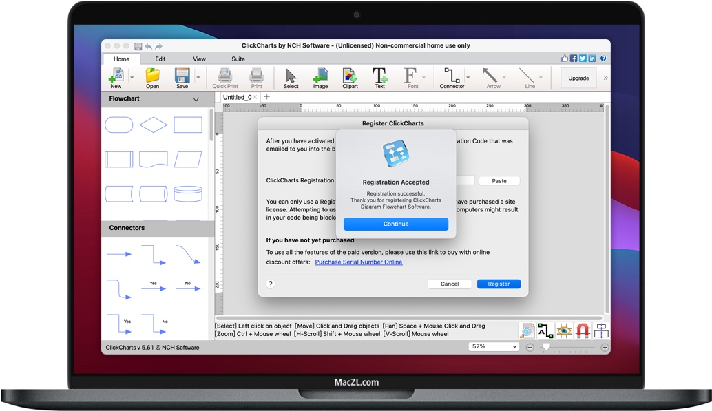 ClickCharts Pro激活完成 ClickCharts Pro激活完成