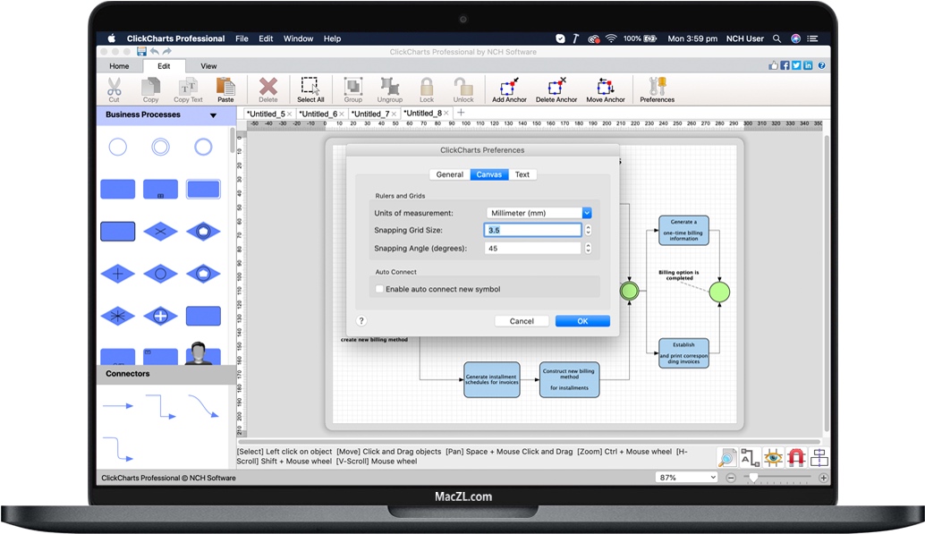ClickChartsn Pro for Mac 苹果灵活的图表和流程图软件 破解版下载