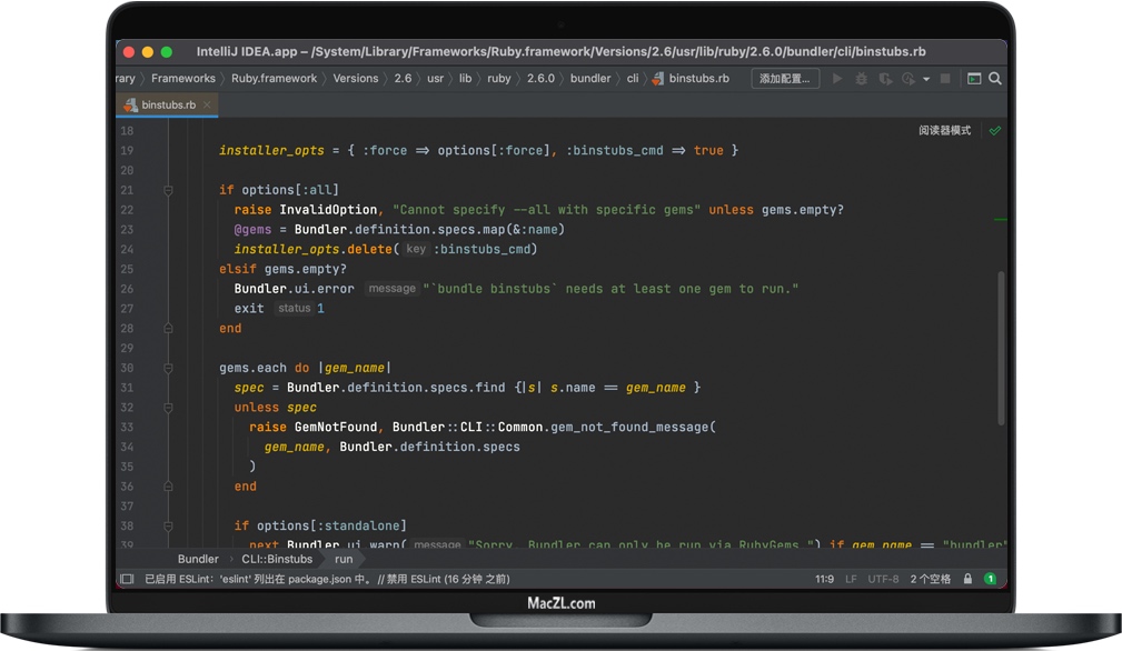 RubyMine for Mac Ruby和Rails开发程序 中文汉化版下载