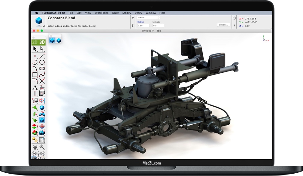 TurboCAD Mac Pro 专业的2D / 3D设计和渲染软件 破解版下载