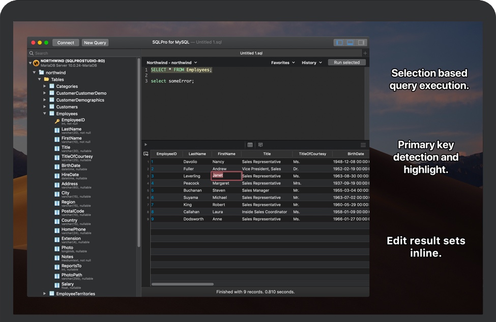 SQLPro for MySQL v2021 苹果MySQL数据库管理软件 破解版下载